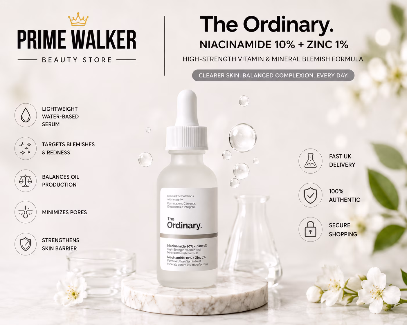 main Niacinamide 10% + Zinc 1% Serum