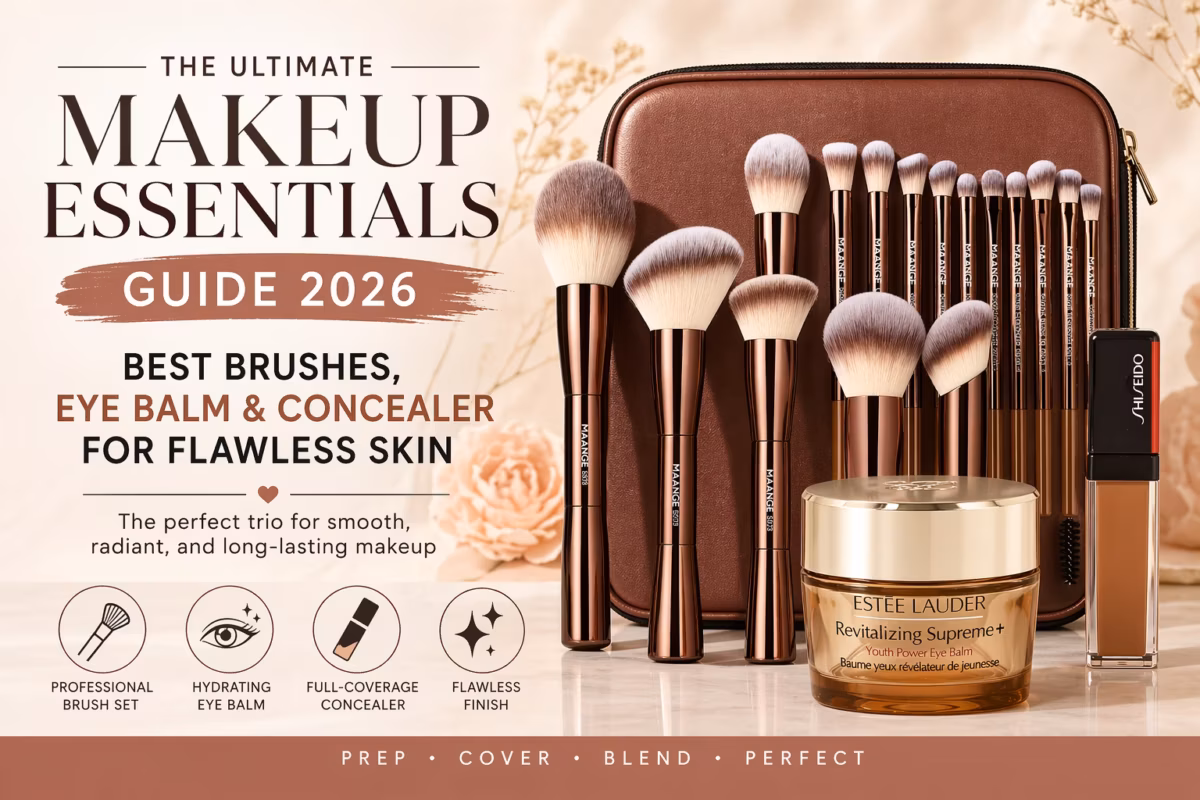 “Ultimate Makeup Essentials Guide 2026: Best Brushes, Eye Cream & Concealer for Flawless Skin”