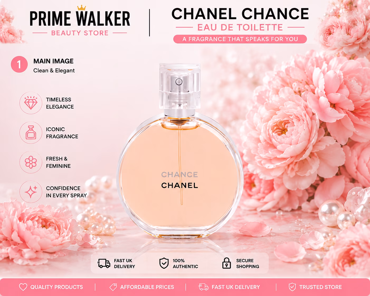main Chanel Chance Eau De Toilette 35ml