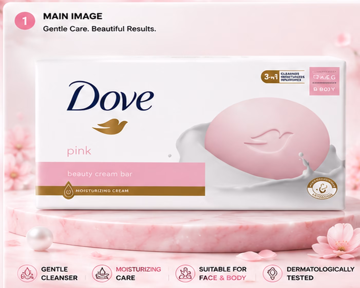 main dove pink beauty bar 6 pack