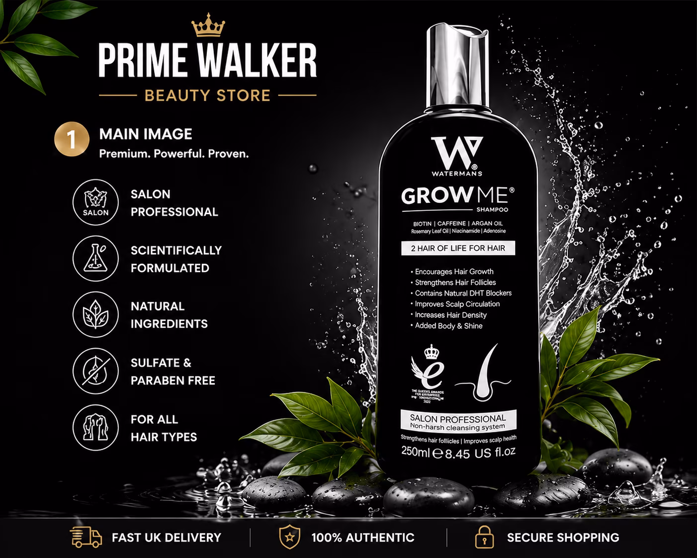 main Watermans Grow Me Shampoo