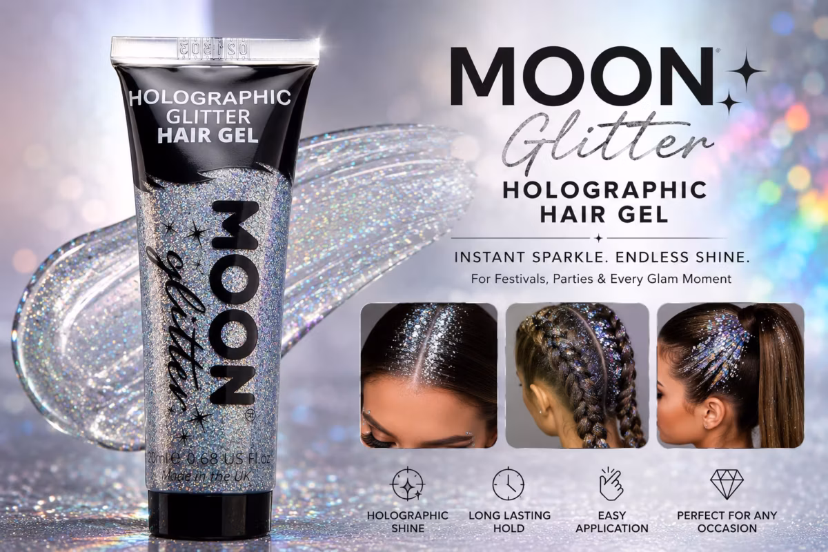 Hair glitter gel